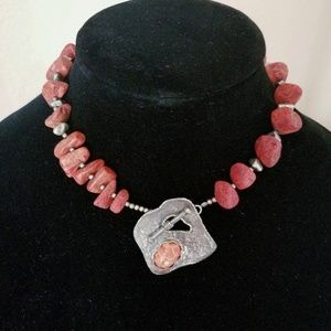 Silpada Red Coral Choker Necklace